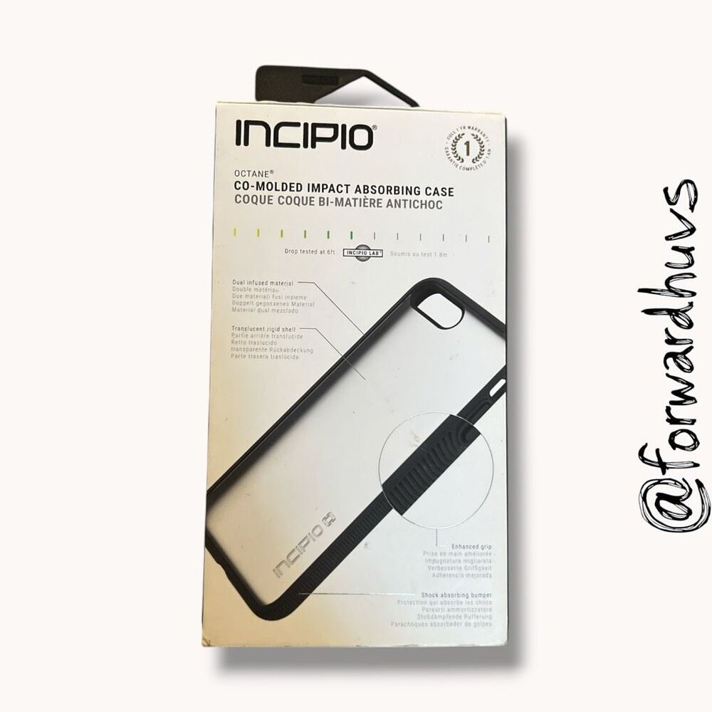 Incipio Octane iPhone 7 Plus Impact Case Clear Black New - Picture 2 of 8